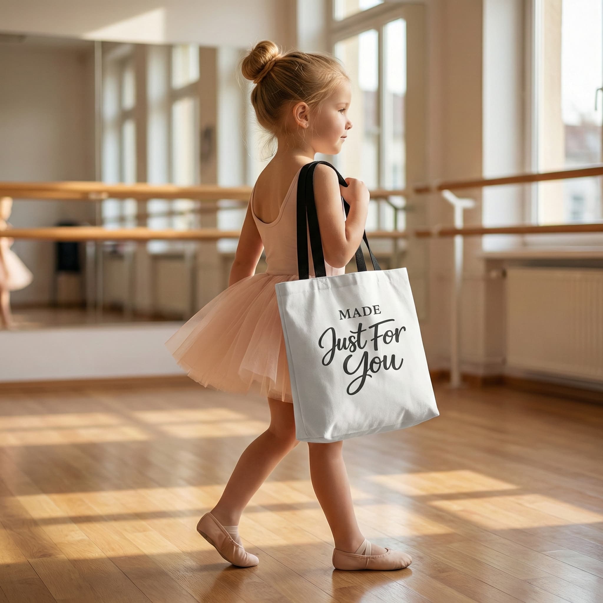 Tote bag ballet studio mockup