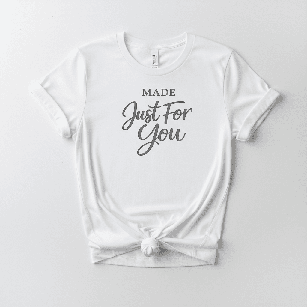 Rolled t-shirt product mockup
