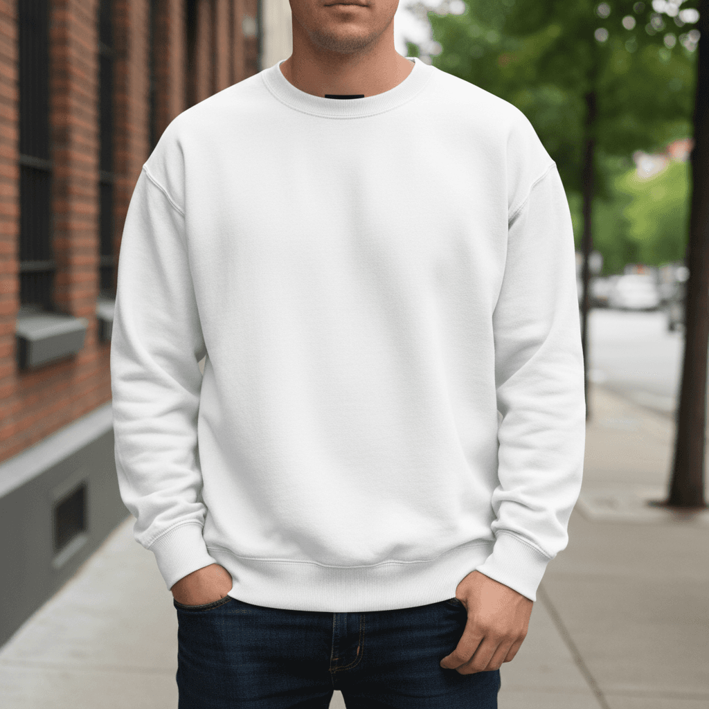 Gildan 18000 sweatshirt closeup texture mockup