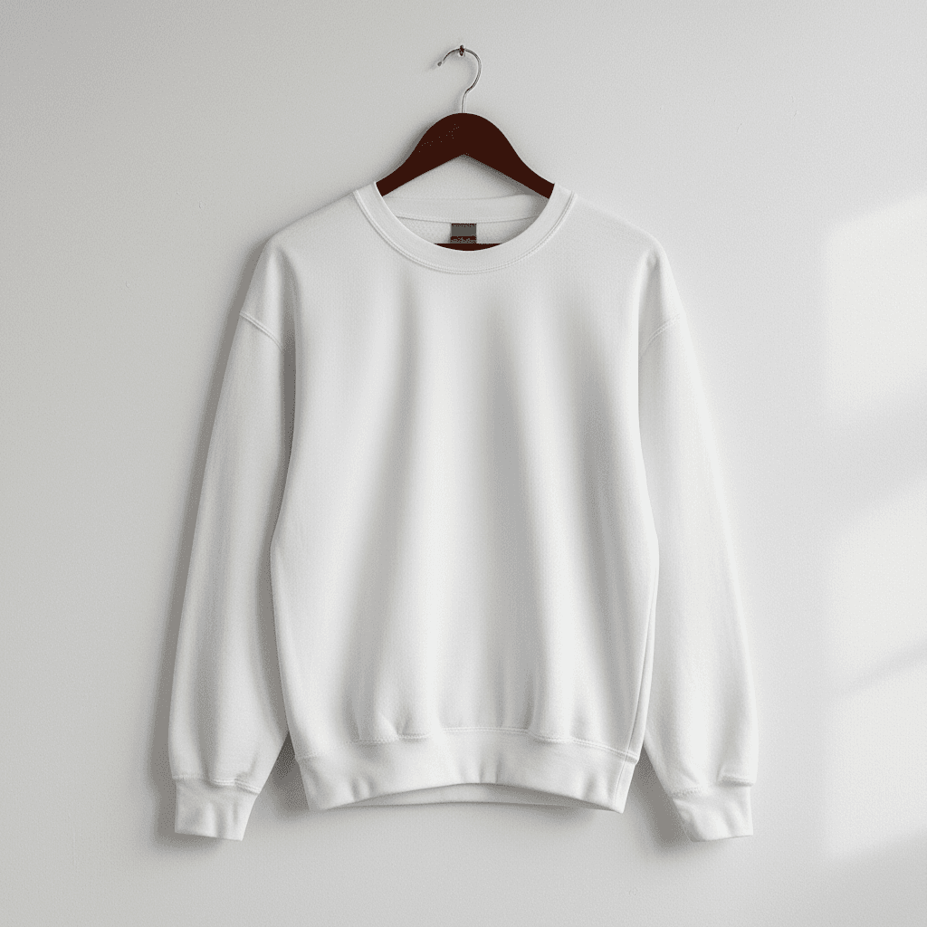 Chic flat lay sweatshirt mockup
