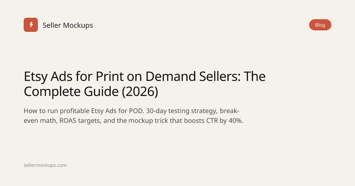 Etsy Ads for Print on Demand Sellers: The Complete Guide (2026 ...